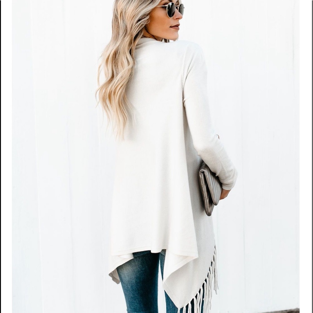 CYNDI Tassel Wrap Sweater - Picture 7 of 8